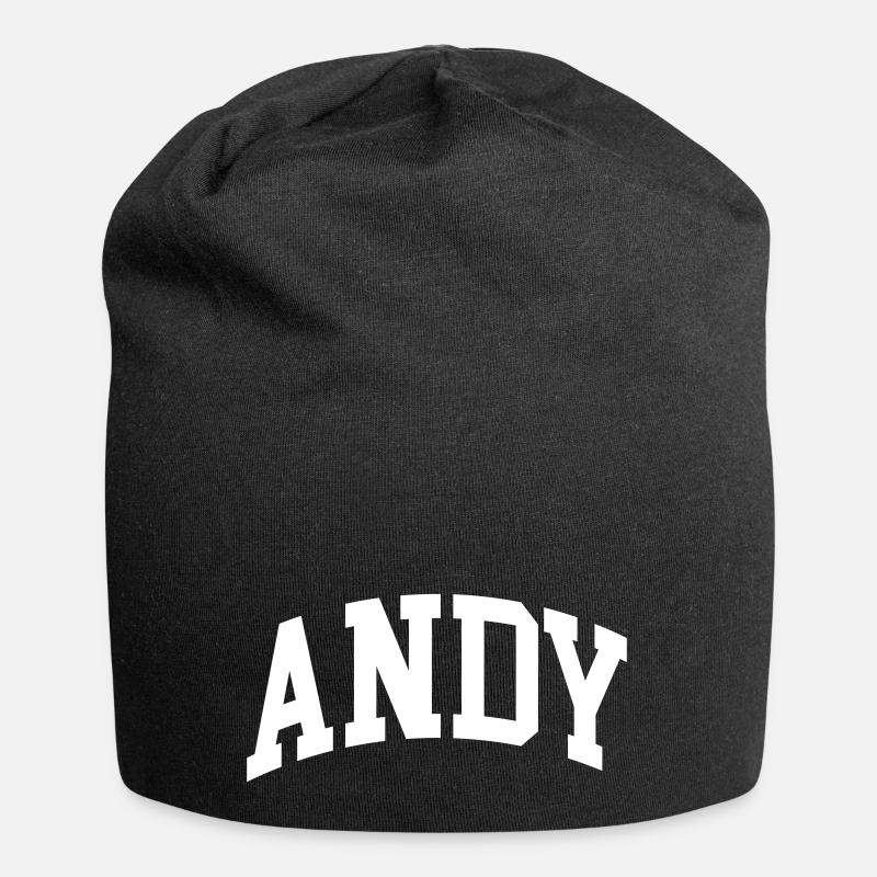 Andy - Jersey-Beanie - Schwarz