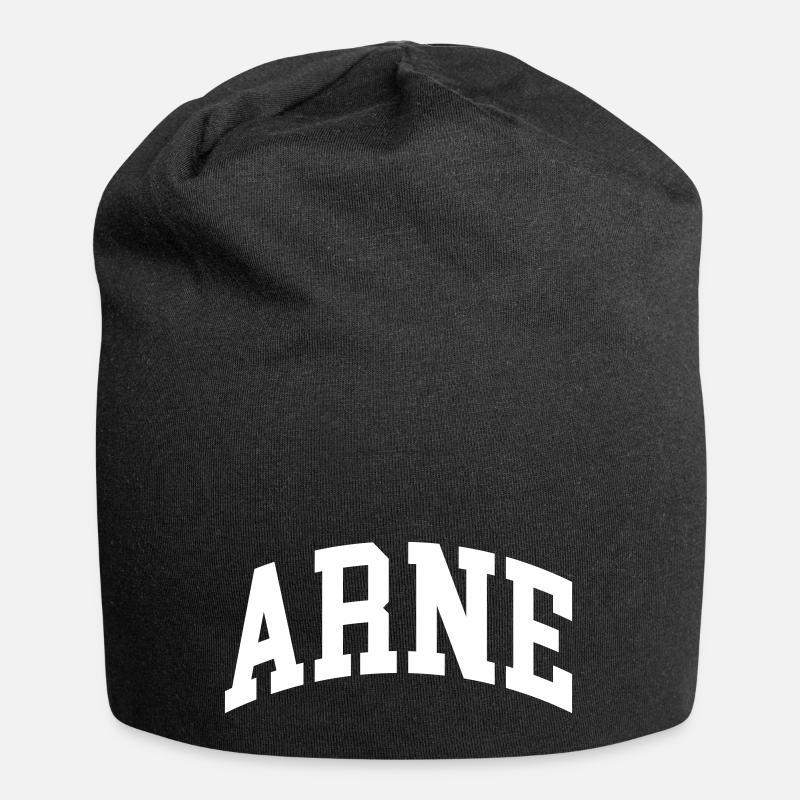 Arne - Jersey-Beanie - Schwarz