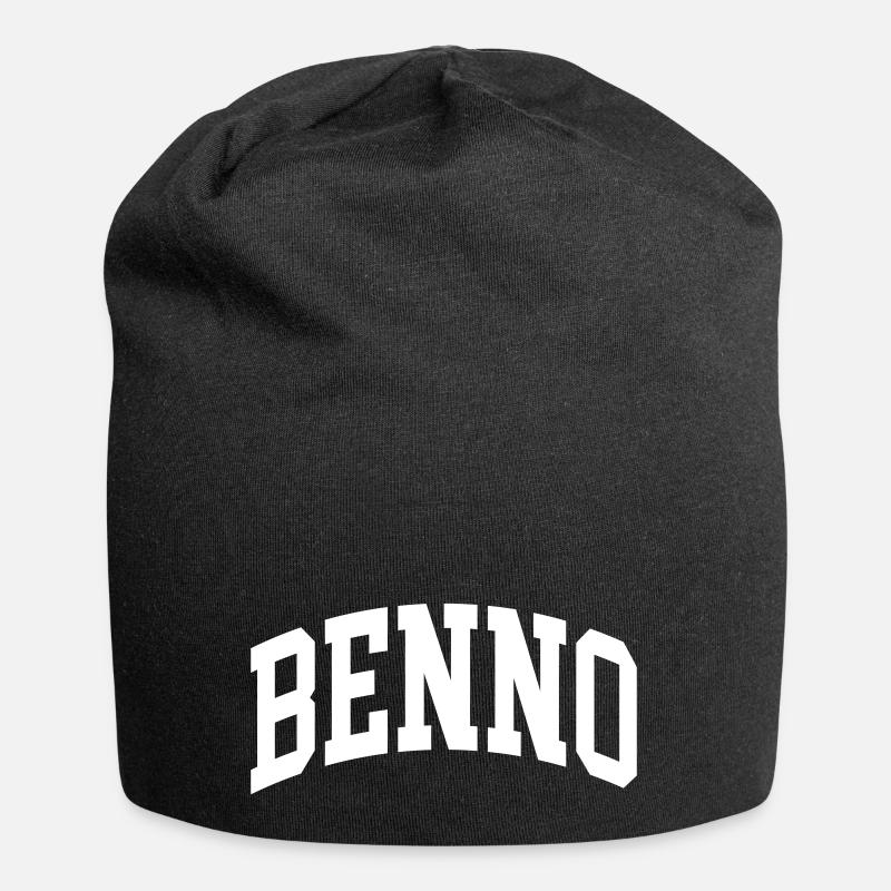 Benno - Jersey-Beanie - Schwarz