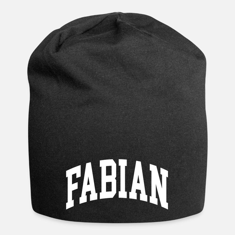 Fabian - Jersey-Beanie - Schwarz