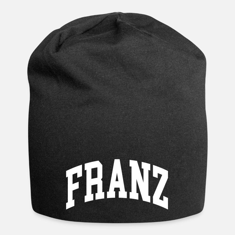 Franz - Jersey-Beanie - Schwarz