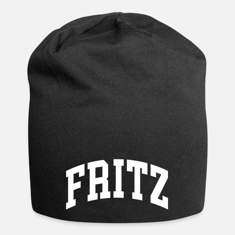 Fritz - Jersey-Beanie - Schwarz