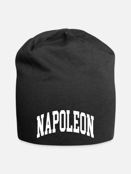 Napoleon - Jersey-Beanie - Schwarz