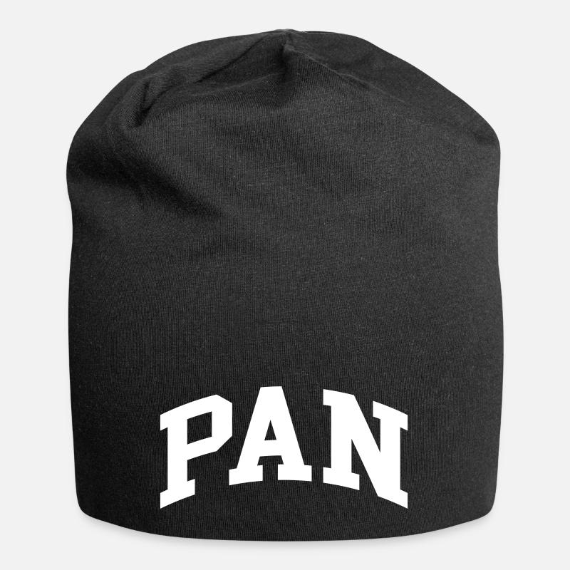 Pan - Jersey-Beanie - Schwarz