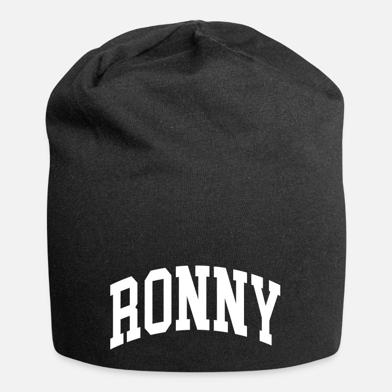 Ronny - Jersey-Beanie - Schwarz