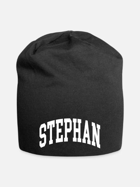 Stephan - Jersey-Beanie - Schwarz