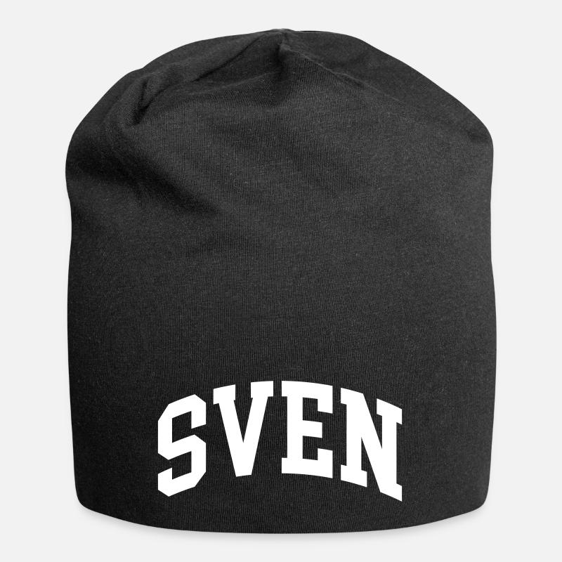 Sven - Jersey-Beanie - Schwarz