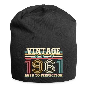 Millésime Juillet 1961 61ème anniversaire Hommes 61 ans - Bonnet en jersey - noir - Devant
