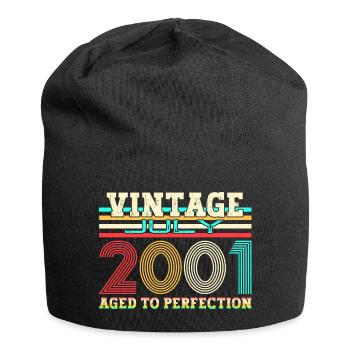 Vintage July 2001 21st birthday Men 21 years - Jersey Beanie - black - Front