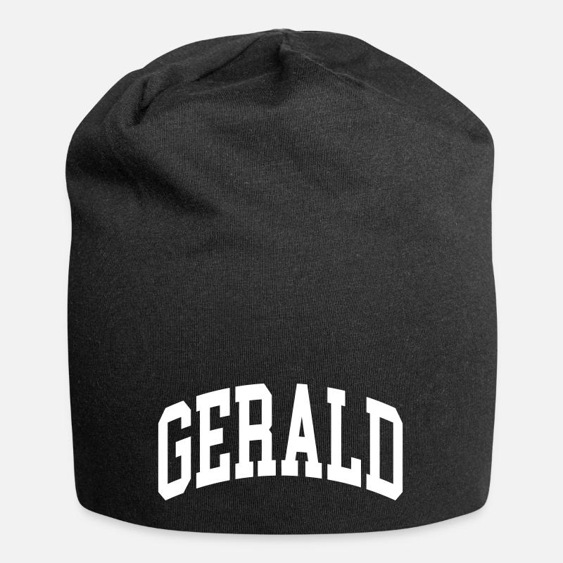 Gerald - Jersey-Beanie - Schwarz