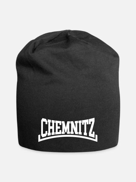 Chemnitz - Jersey-Beanie - Schwarz