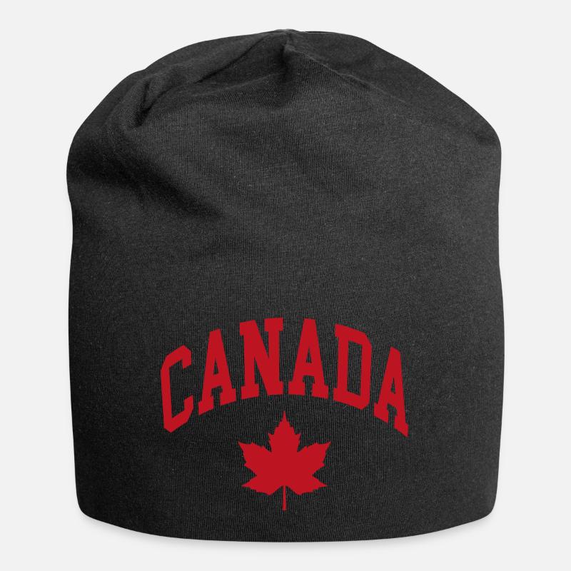 Canada Canada Flag - Jersey Beanie - black