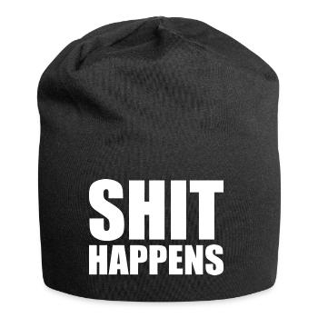 Shit happens - Jersey-Beanie - Schwarz - Vorne