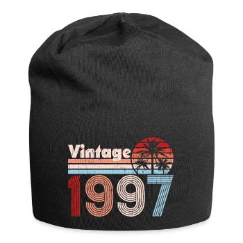 Vintage 1997 Palmen Retro Geburtstag - Jersey-Beanie - Schwarz - Vorne