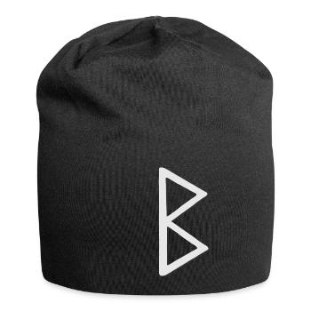 Futhark Alphabet runique Berkana - Bonnet en jersey - noir - Devant