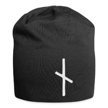 Futhark Alphabet runique Nautiz - Bonnet en jersey - noir - Devant