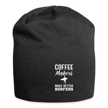 Faire un meilleur cadeau de surfeur barista - Bonnet en jersey - noir - Devant