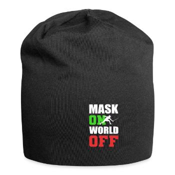 Goodbye World Swordsman Gift - Jersey Beanie - black - Front