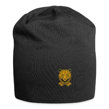 Lord of the Forest Bear Celtic runes Odin gift - Jersey Beanie - black - Front
