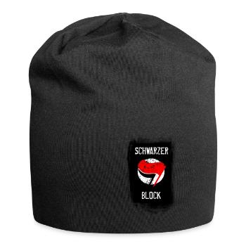 schwarzerblock ANTIFA schwarzer block ALERTA FCKNZ - Jersey-Beanie - Schwarz - Vorne