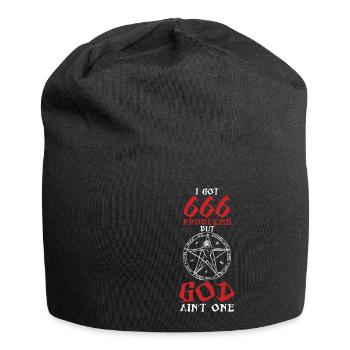 J’ai eu 666 problèmes mais Dieu une sorcière Satanisme - Bonnet en jersey - noir - Devant