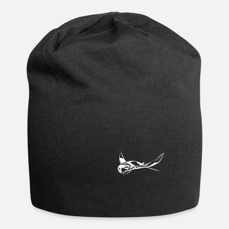 Manta Rochen - Jersey-Beanie - Schwarz