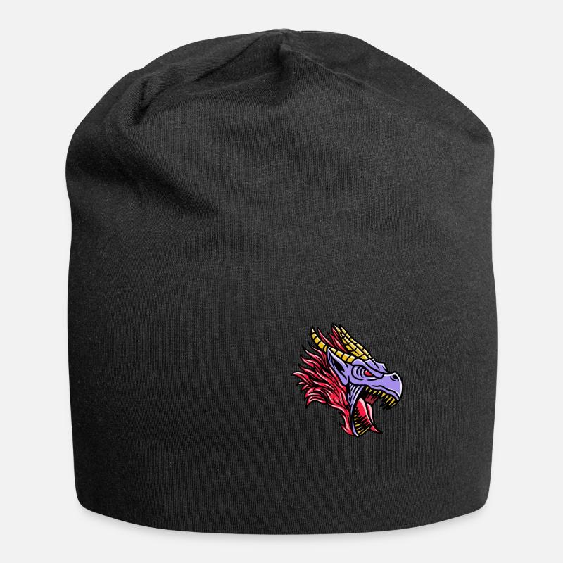 Fantasy RPG Dragon Magic Dungeon - Jersey-Beanie - Schwarz
