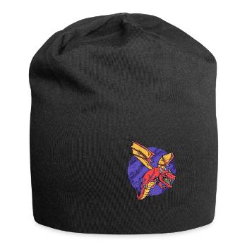 Fantasy RPG Dragons Magic Dungeon - Jersey-Beanie - Schwarz - Vorne