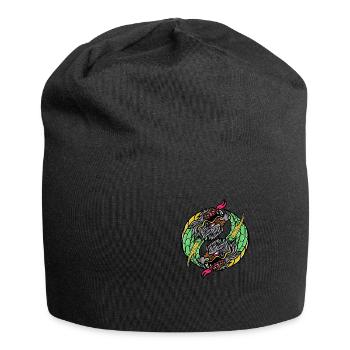 Fantasy RPG Dragons Magic Dungeon - Jersey Beanie - black - Front