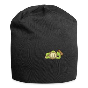 Sea Turtle Ocean Beach Bathing Turtle - Jersey Beanie - black - Front
