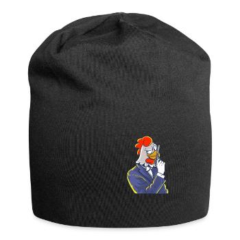 Hühner Agent Offizier Detektiv - Jersey-Beanie - Schwarz - Vorne