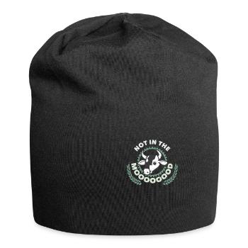 Not In The Moooooood Farmer Farming - Jersey Beanie - black - Front