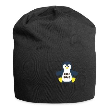 Kostenlose Umarmungen Winter Arktis Seevogel Pinguin - Jersey-Beanie - Schwarz - Vorne
