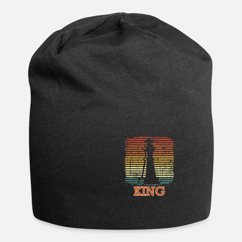 King Checkmate Sport Échiquier Echecs - Bonnet en jersey - noir