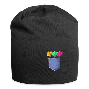 Fléchette Dart Dart Fléchette de poche - Bonnet en jersey - noir - Devant
