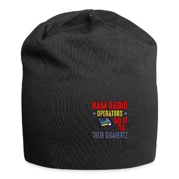 Amateur Do It Till Gigahertz Ham Radio - Jersey Beanie - black - Front