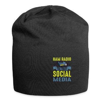 Amateur First Social Media Ham Radio - Jersey-Beanie - Schwarz - Vorne