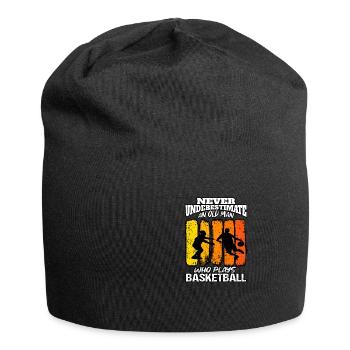 Underestimate Old Man Hoops Basketball - Jersey Beanie - black - Front