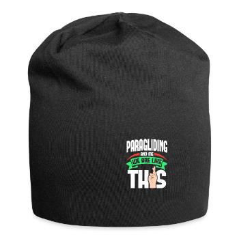 Paragliding Me Are Like - Jersey-Beanie - Schwarz - Vorne