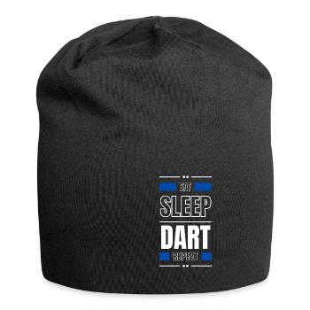 manger dormir fléchette répéter l’idée cadeau en disant - Bonnet en jersey - noir - Devant