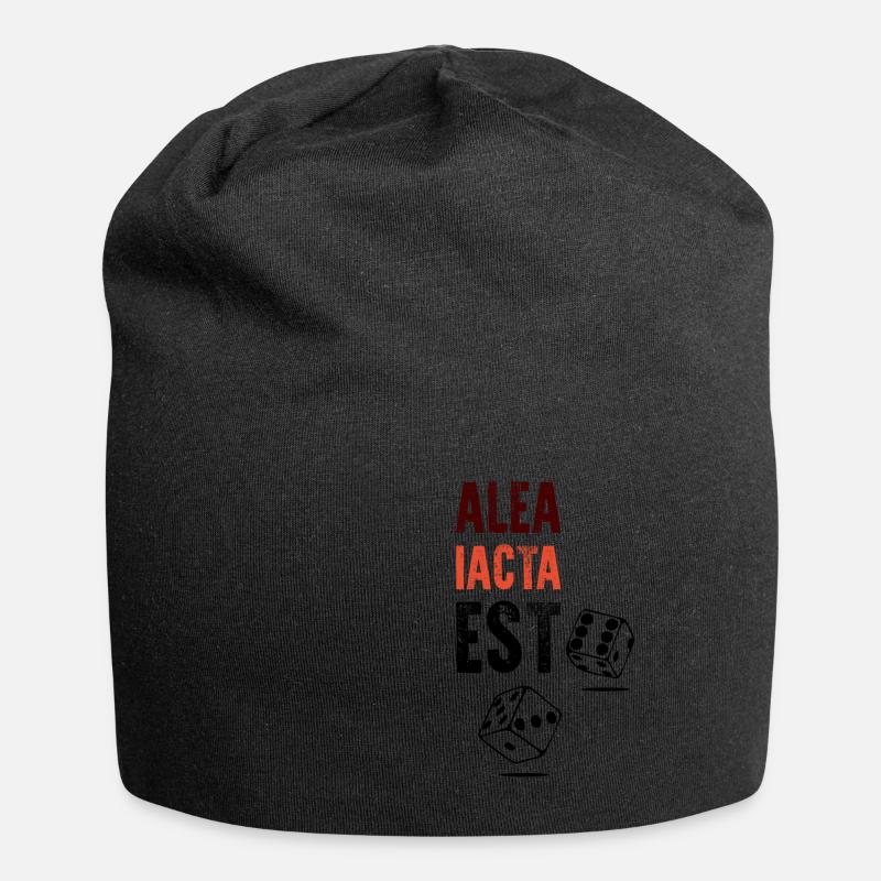alea iacta est - die Würfel sind gefallen - Jersey-Beanie - Schwarz