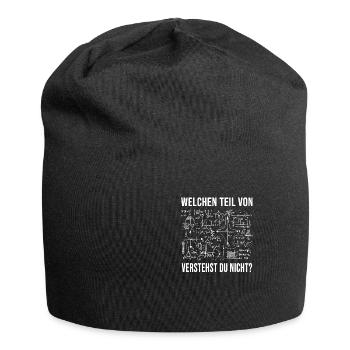 Welchen Teil von hast du nicht verstanden Mathe - Jersey-Beanie - Schwarz - Vorne