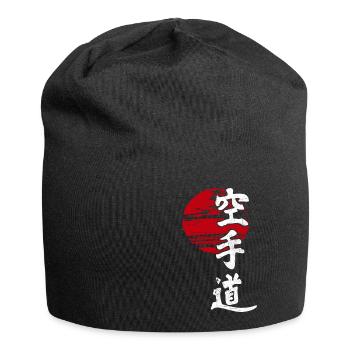 Karaté Soleil Art Martial Japon Rétro Kangi Idée - Bonnet en jersey - noir - Devant