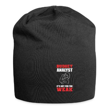 Not for weak financial analyst gift - Jersey Beanie - black - Front
