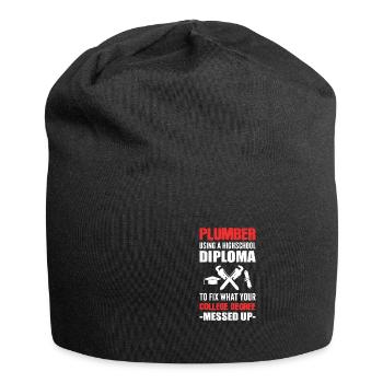 Utilisation de Pers sarcastiques du diplôme d’études secondaires - Bonnet en jersey - noir - Devant