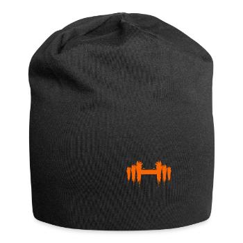 Hantel Design Kurz Farbig Neu Kurzhantel Sport - Jersey-Beanie - Schwarz - Vorne
