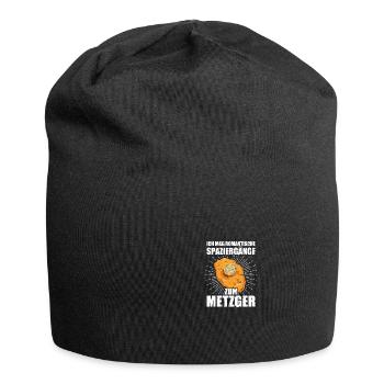 Schnitzel romantic walks to the butcher - Jersey Beanie - black - Front