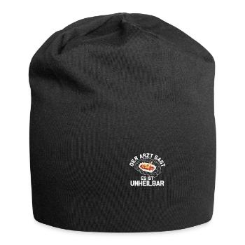 Unheilbar Currywurst Ruhrpott Carpaccio Imbiss - Jersey-Beanie - Schwarz - Vorne