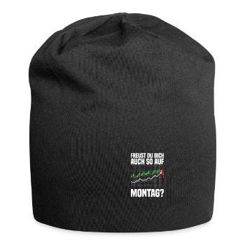 Montag Aktienmarkt Börse Trader - Jersey-Beanie - Schwarz - Vorne