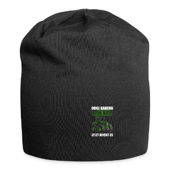 Sans agriculteur, tracteur, agriculteur, agriculteur - Bonnet en jersey - noir - Devant